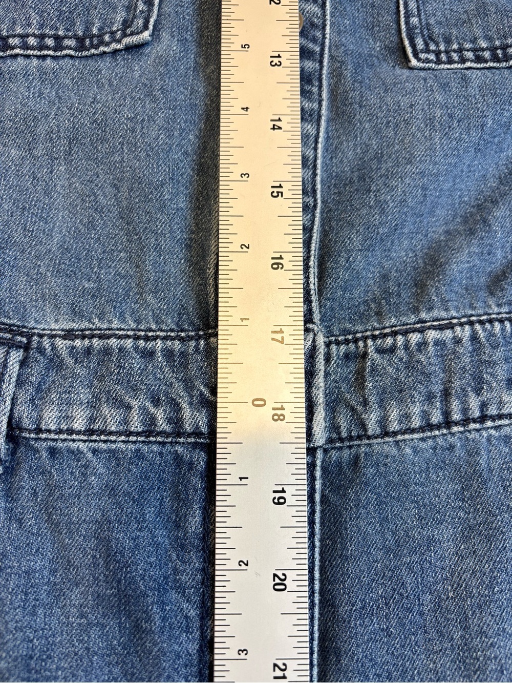 Old Navy Denim Utility Jean Jumpsuit Long Sleeve Medium Wash Size M EUC - Picture 6 of 12